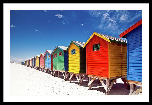 Muizenberg Beach Cape Town #1 Framed Print