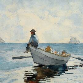 Boys In A Dory by Winslow Homer
