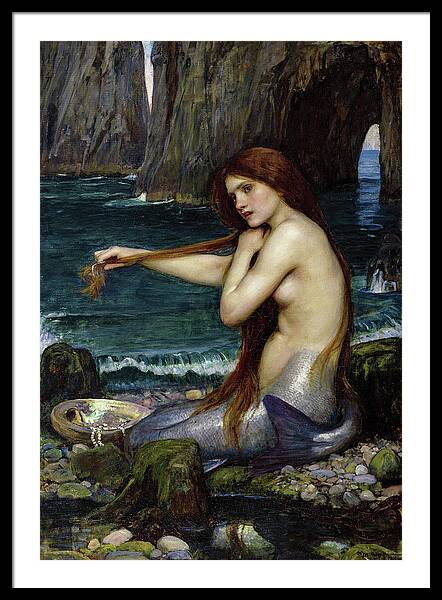 A Mermaid Framed Print