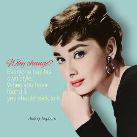 Movie star art - Audrey Hepburn by Stanley Wong