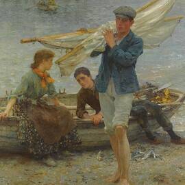 Return From Fishing by Henry Scott Tuke