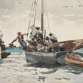 Market Scene, Nassau by Winslow Homer