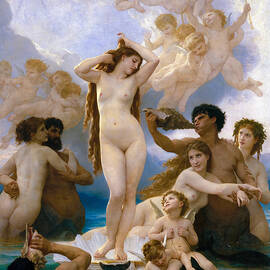 The Birth of Venus by William-adolphe Bouguereau