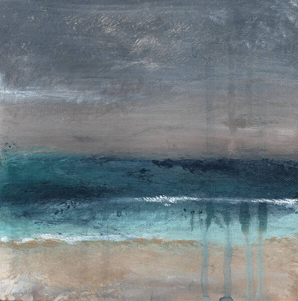 After The Storm- Abstract Beach Landscape Art Print