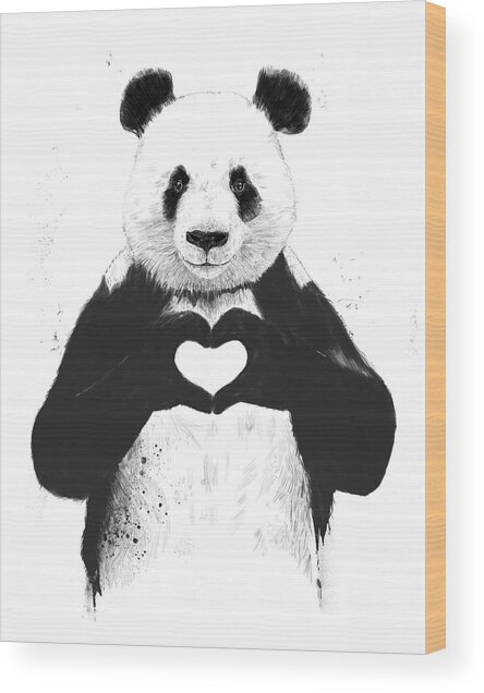 All You Need Is Love Wood Print