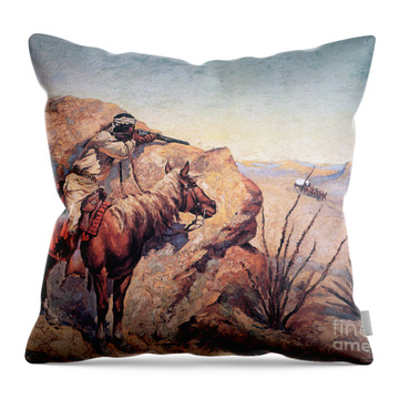 Apache Ambush Throw Pillow
