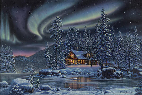 Wall Art - Painting - Aurora Bliss by Kim Norlien