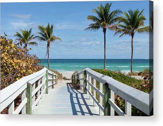 Beach Entrance, Florida Acrylic Print