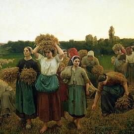 Calling in the Gleaners by Jules Breton