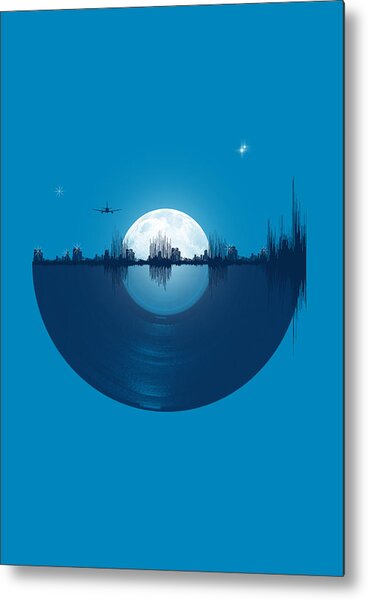 City Tunes Metal Print