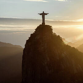 Corcovado At Sunset, Rio De Janeiro by Christian Adams