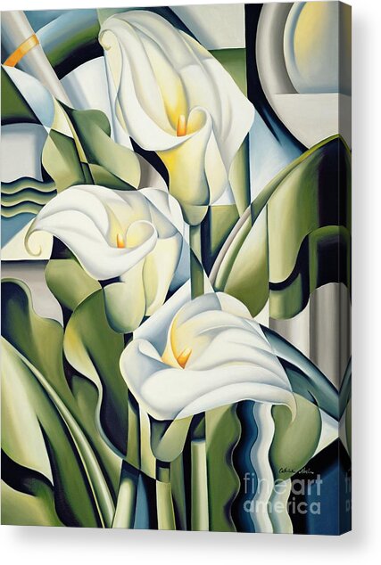 Cubist Lilies Acrylic Print