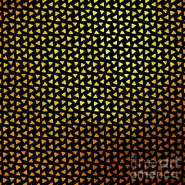 Desert Heat triangular black gold pattern by Tina Lavoie