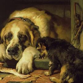 Doubtful Crumbs by Sir Edwin Henry Landseer