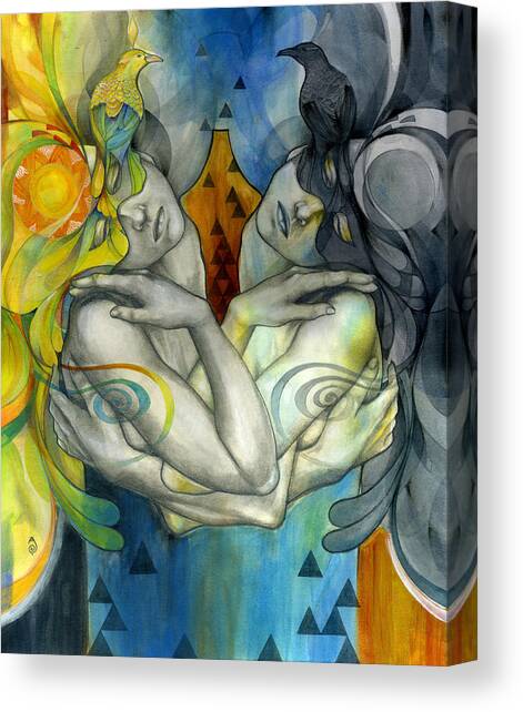 Duality Canvas Art Print by Patricia Ariel
