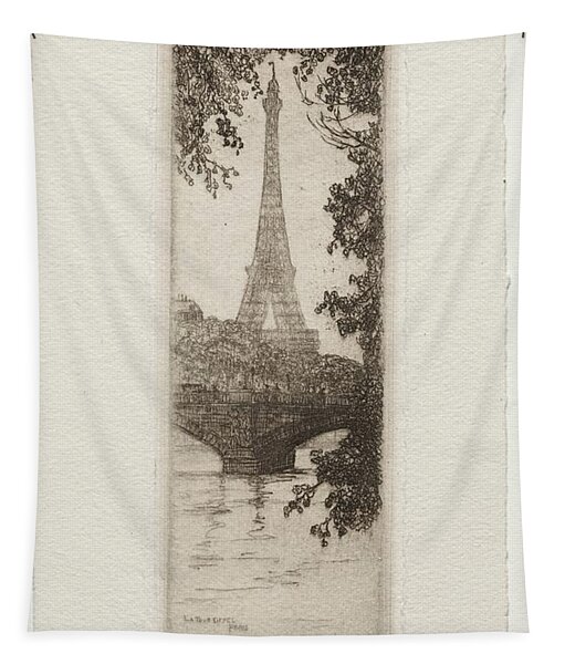 Eiffel Tower, Paris 20th Century Caroline Helena Armingto Tapestry