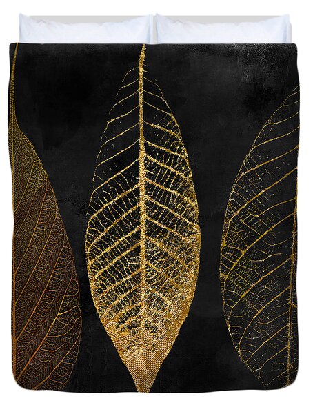 Fallen Gold Ii Autumn Leaves Duvet Cover