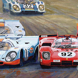 Ferrari vs Porsche 1970 Watkins Glen 6 Hours by Yuriy Shevchuk