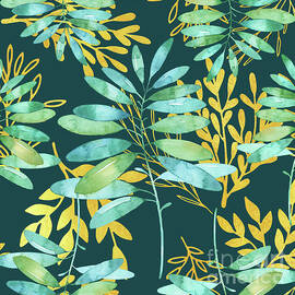 Golden Summer Leaves pattern by Tina Lavoie