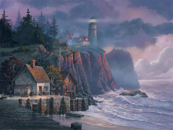 Harbor Light Hideaway Art Print