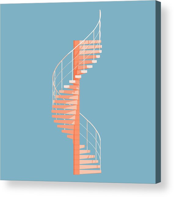 Helical Stairs Acrylic Print