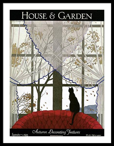 House And Garden Cover Framed Print
