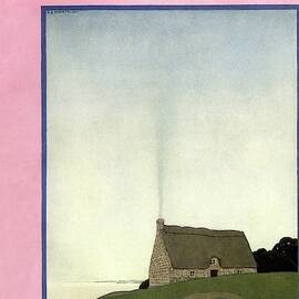 House And Garden Small House Number Cover by Andre E.  Marty