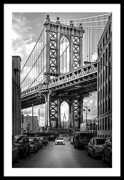 Iconic Manhattan Bw Framed Print