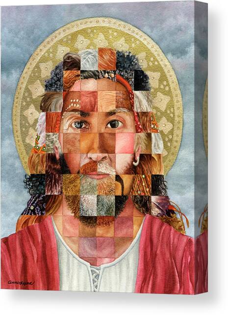 It's All About Love Canvas Art Print by Anne Gifford