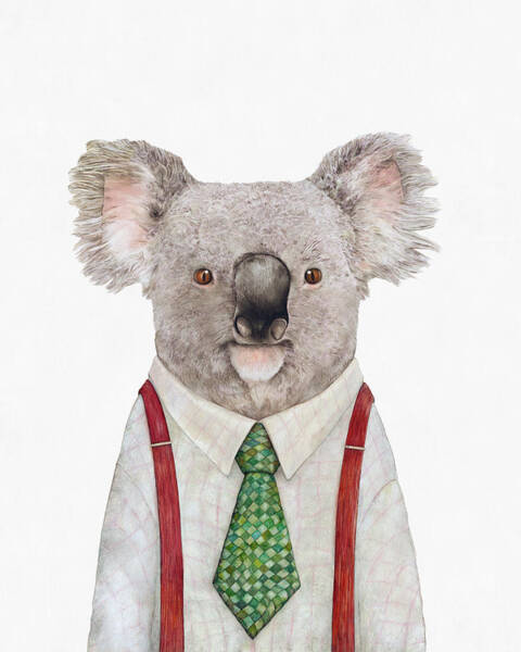 Wall Art - Painting - Koala by Animal Crew