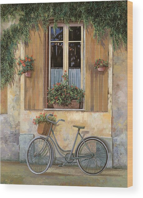 La Bicicletta Wood Print