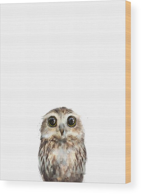 Little Owl Wood Print