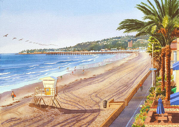 Mission Beach San Diego Art Print