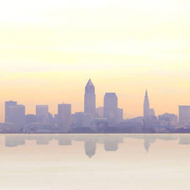 Misty sunrise in Cleveland by Kitty Ellis