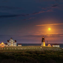 Moonrise at Point Judith by Shawn Boyle