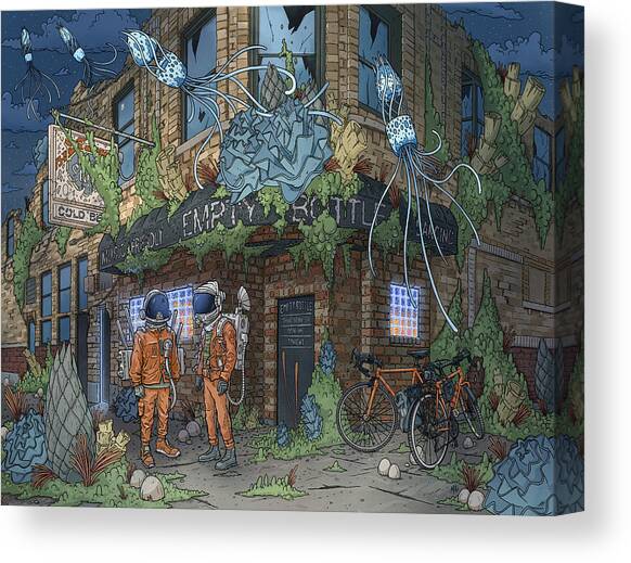 Music, Friendly Canvas Art Print by EvanArt - Evan Miller