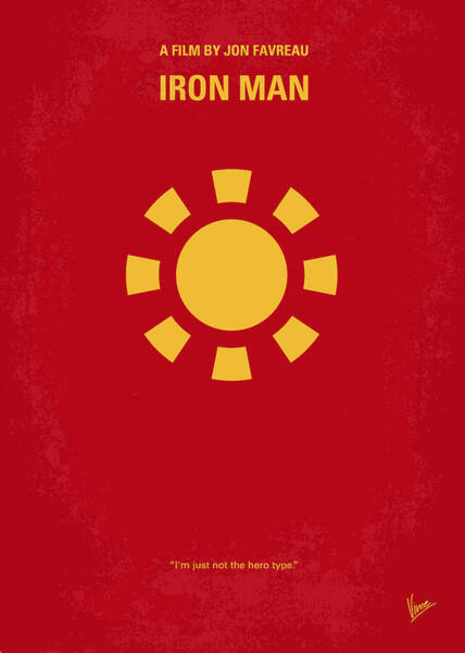 No113 My Iron Man Minimal Movie Poster Poster