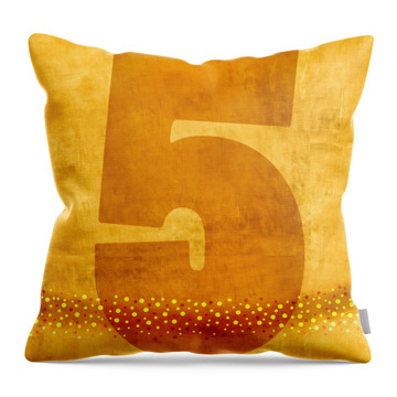 Number Five Flotation Device Throw Pillow
