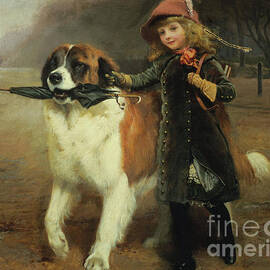Off to School, 1883 by Charles Burton Barber