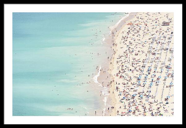 Ondarreta Beach, San Sebastian, Spain Framed Print
