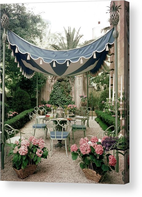 Outdoor Furniture On A Terrace Acrylic Print