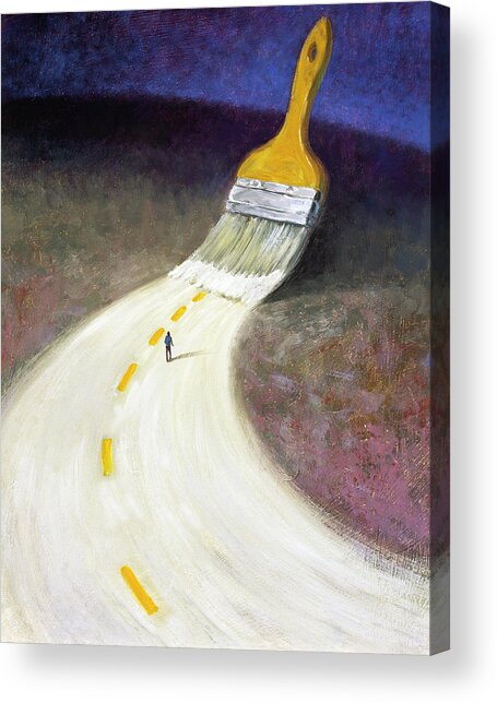 Paint The Future Acrylic Print