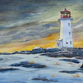 Peggy's Cove Lighthouse by Raymond Edmonds