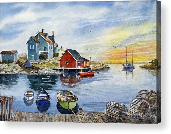 Peggys Cove Acrylic Print
