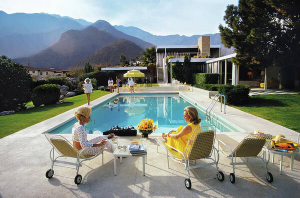 Poolside Glamour Poster