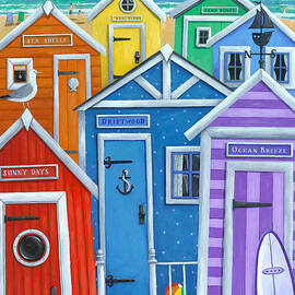Rainbow Beach Huts by MGL Licensing