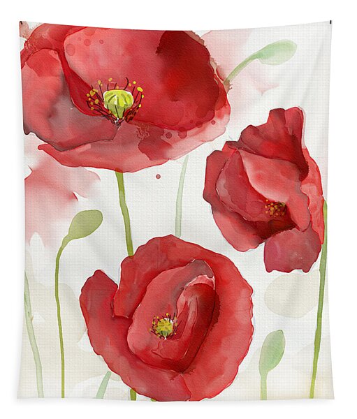 Red Poppy #2 Tapestry