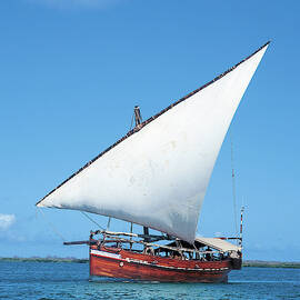 Sailing Boat In Sea by Tim Beddow
