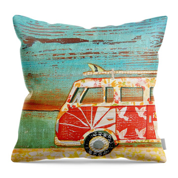 Santa Cruise Throw Pillow