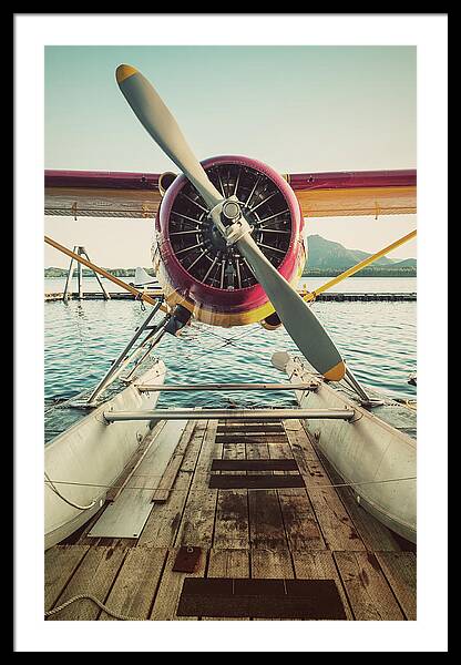 Seaplane Dock Framed Print